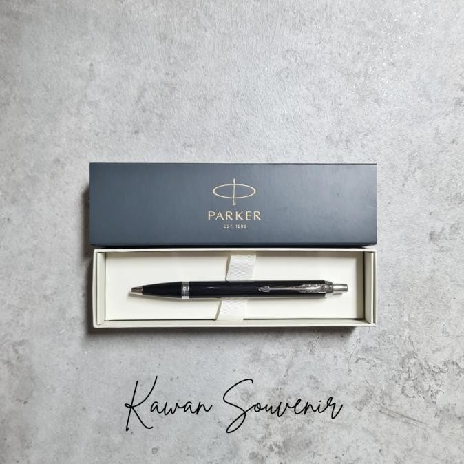 

Pulpen Parker Original Im New Black Chrome Trim (Klip Silver) Bp Stok Terbatas