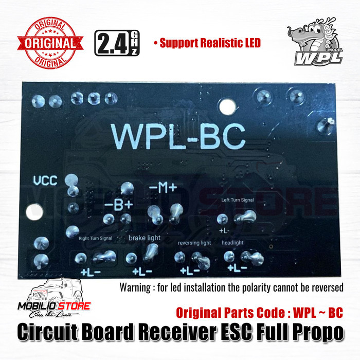 Murah Original Part - Circuit Board Receiver ESC Full Propo RC WPL Non COD
