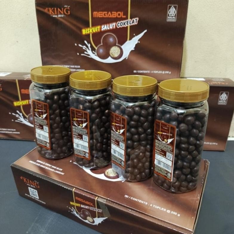 

ang 1 dus isi 4 Toples Coklat Bonibol (megabol) Cokelat d'KING