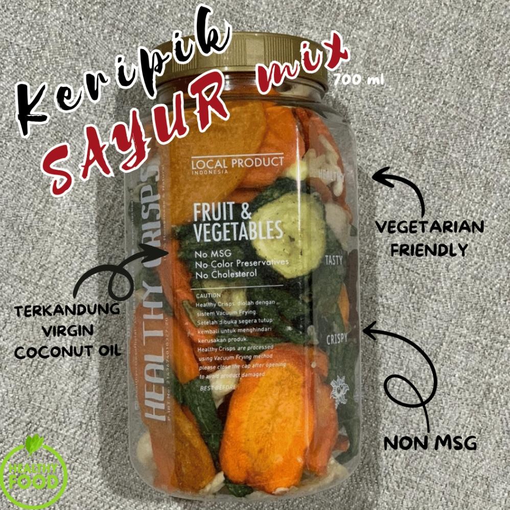 

ang HEALTHY CRISPS - TOPLES KECIL 700ml (120-185gr) - KERIPIK SAYUR