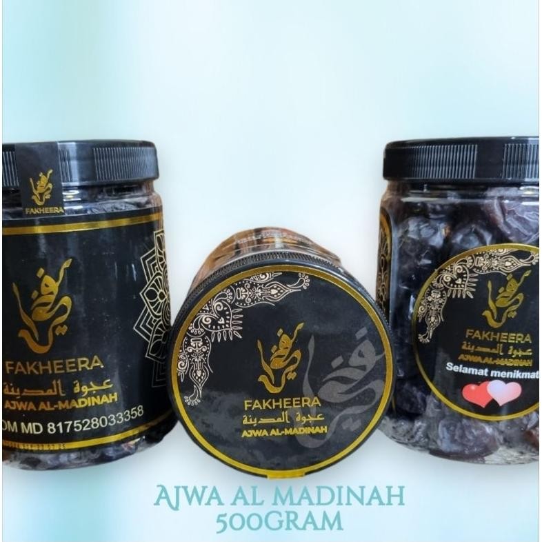 

ang Kurma Ajwa Almadinah 550 Gram | Ajwa madinah Toples 550gram | Ajwa Madinah Preum | Kurma ajwa Kurma Nabi