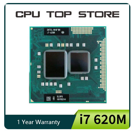 Cekout Langsung- Intel Core I7 620m I7-620M SLBTQ SLBPD Dual Core Laptop CPU