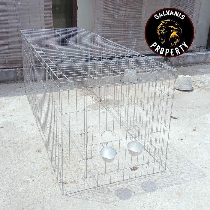 TERBARU KANDANG AYAM GALVANIS LIPAT BISA CUSTOM UKURAN 4 METER / KURUNGAN UMBARAN AYAM JAGO BANGKOK