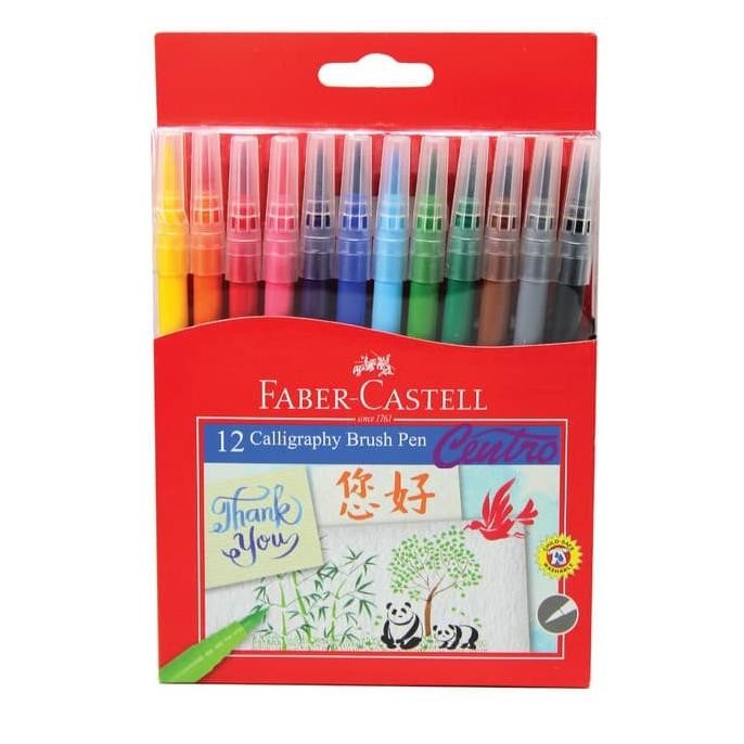 

Faber-Castell Calligraphy Brush Pen Set 12 Kuas Kaligrafi Lettering Original Dan Terpercaya