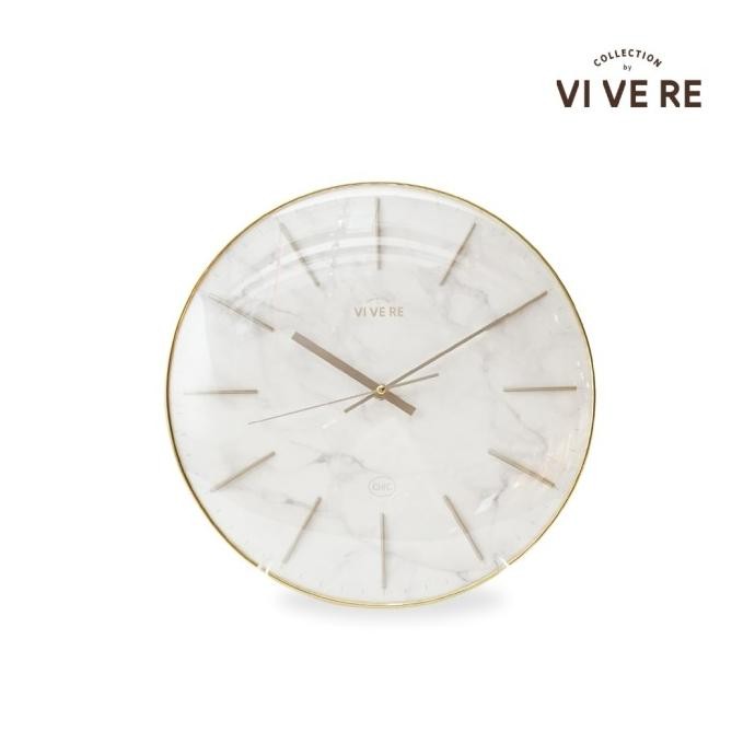 VIVERE Jam Dinding Seraphine White Gold