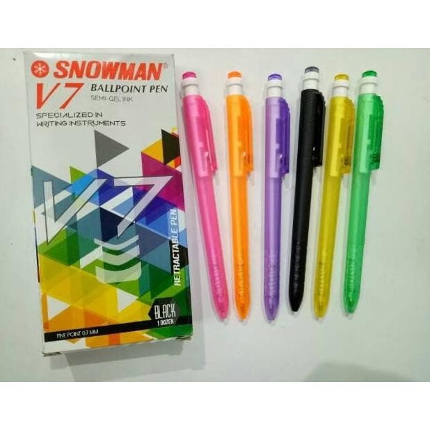 

Produk Baru!! Pulpen Snowman V7 ( isi 12 pcs )