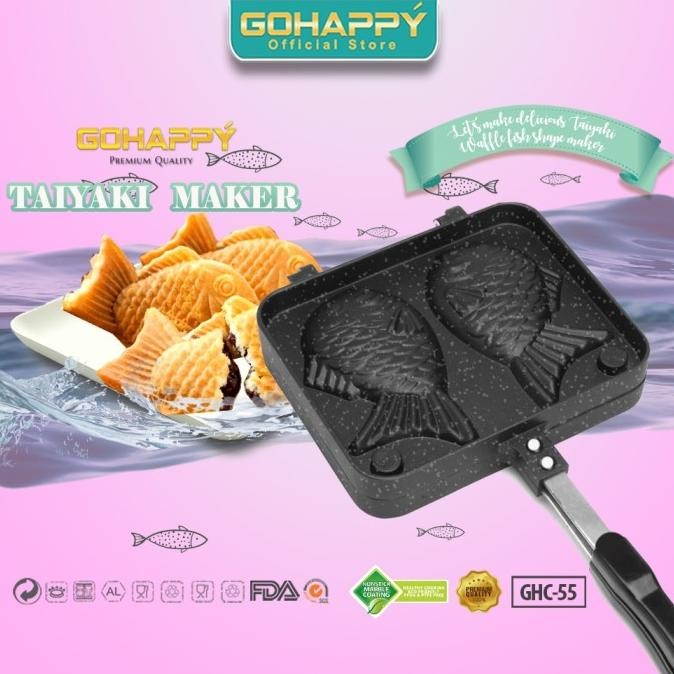 Bungeoppang Maker Cetakan Taiyaki Pan Waffle Kue Ikan Korea