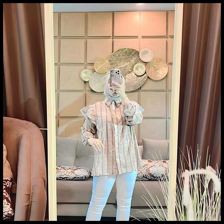 Produk Unggulan Atasan Wanita Terbaru // Kemeja Motif Bunga Liris Winody Premium Baju Nyaman