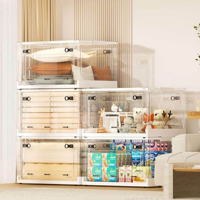 Kotak Plastik Box Penyimpanan Kotak Penyimpanan Lipat Storage Box