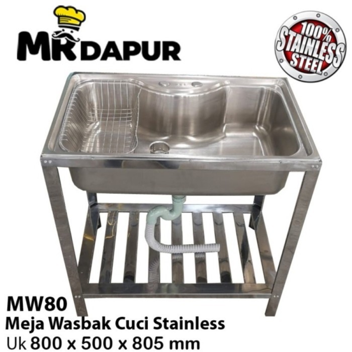 WASBAK DAPUR STAINLESS MRDAPUR MW80 ORIGINAL