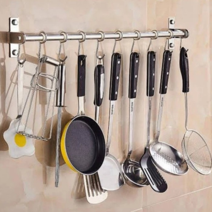 GANTUNGAN PANCI STAINLES PANJANG 40 60 80 CM / GANTUNGAN DAPUR