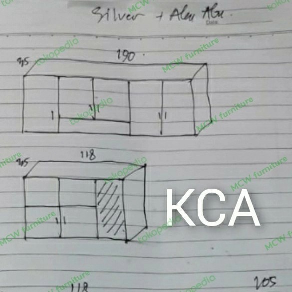 LEMARI DAPUR BAWAH FULL BODY/FULL SET+SINK+KERAN AIR/KCB ALUMINIUM ACP