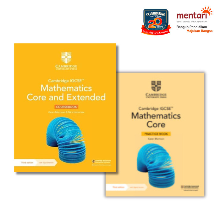 

TERBARU Cambridge IGCSE Mathematics Core And Ectended Coursebook Third Edition BISA GOSEND!