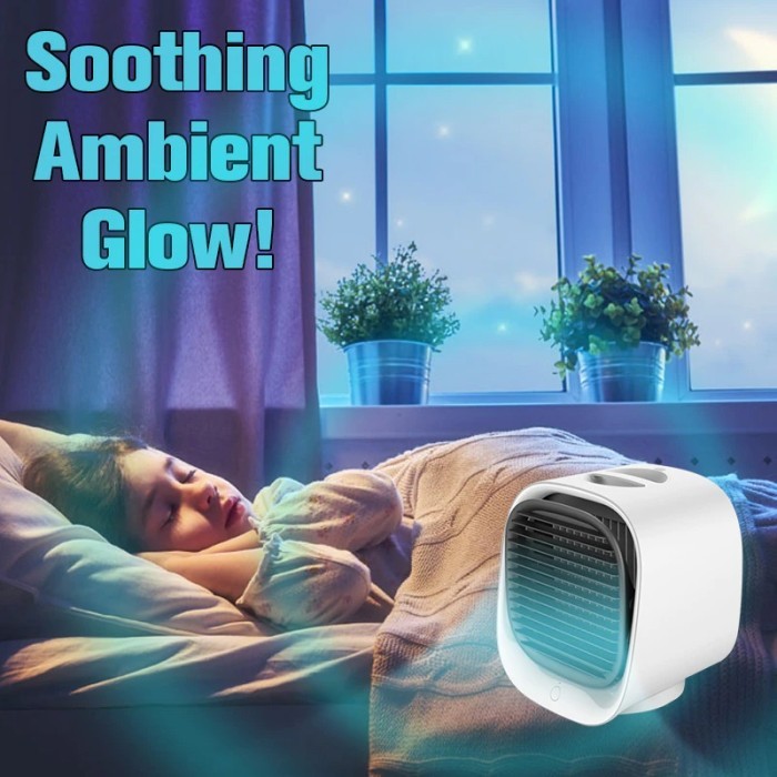 Air Cooler Fan Portable Kipas Ac Mini Penyejuk Ruangan Kamar Tidur 300Ml - M201