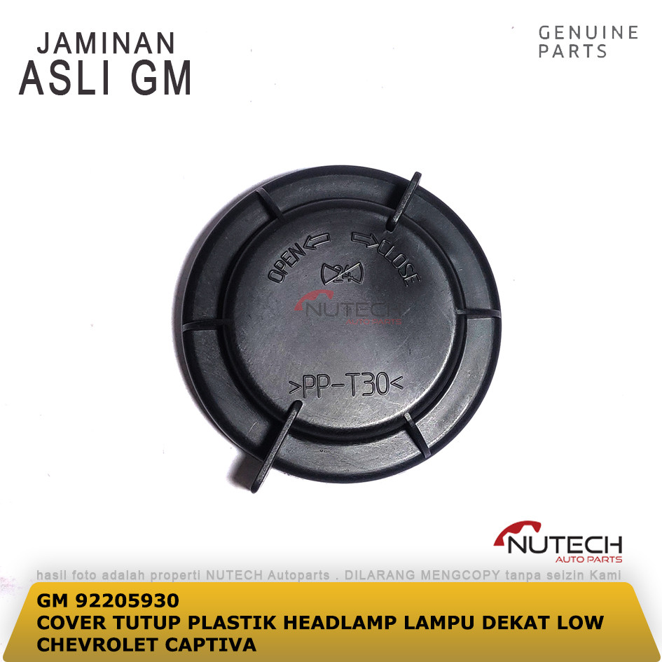 COVER TUTUP PLASTIK HEADLAMP LAMPU DEKAT LOW CHEVROLET CAPTIVA ORI GM
