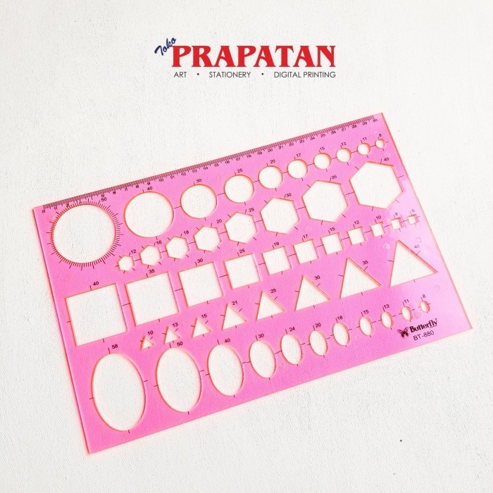 

Butterfly Mathematical Template Ruler BT-880