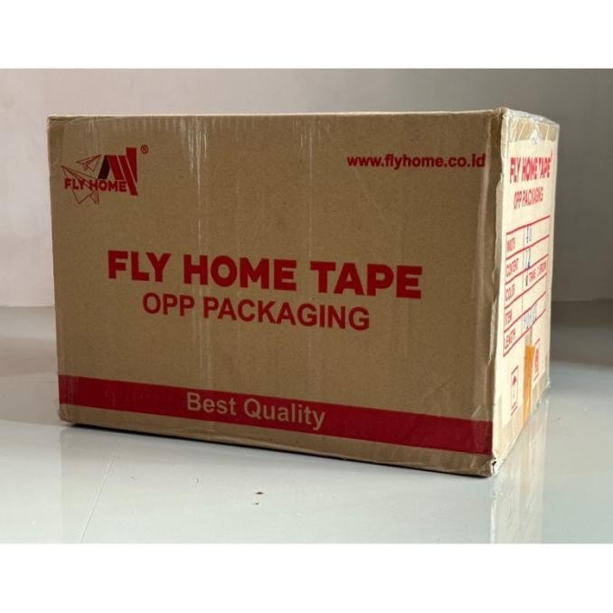 

Terlaris Flyhome Lakban Kecil Solasi 72Yard 12Mm X 72Yard Selotip 144 Roll Eco Ready Stok