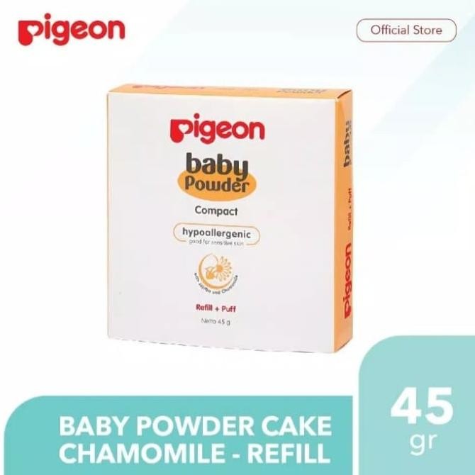 

BARU PIGEON BABY POWDER COMPACT REFILL + PUFF