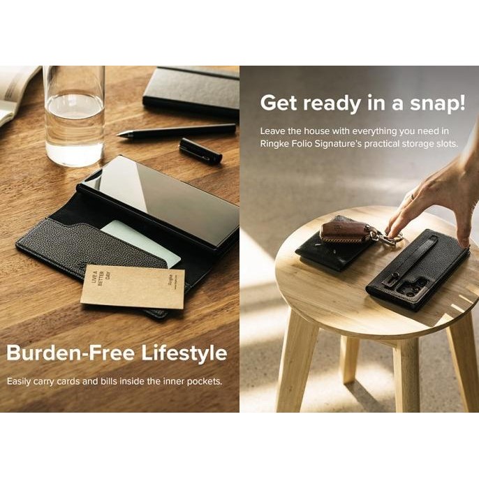

Terlaris Ringke Galaxy S22 Ultra S22 Plus S22 Folio Book Case Leather Stand Ready Stok