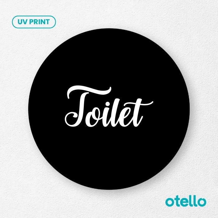 

Toilet Signage Acrylic Sign Board Akrilik Papan Label WC Restroom