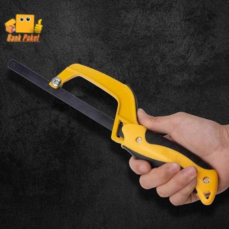 UXELL Gagang Gergaji Besi Mini Hand Saw Frame Aluminium Alloy - X37E