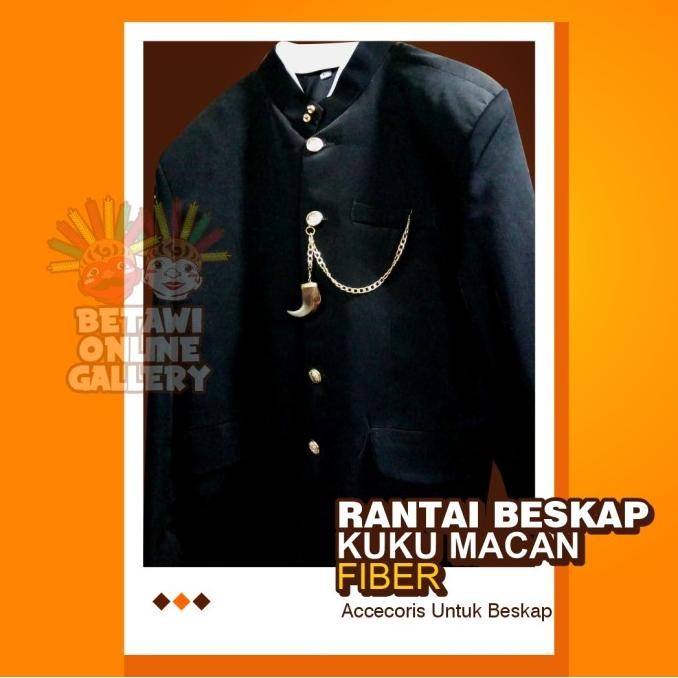 Rantai Kuku Macan Betawi / Kuku Macan Aksesoris Beskap Original
