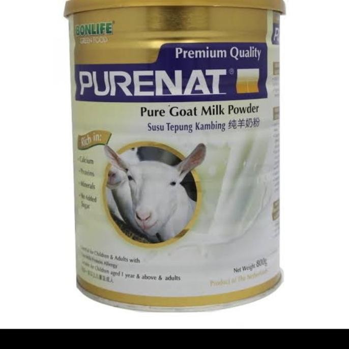

BARU PURENAT PURE GOAT MILK POWDER 800 G ( SUSU KAMBING)