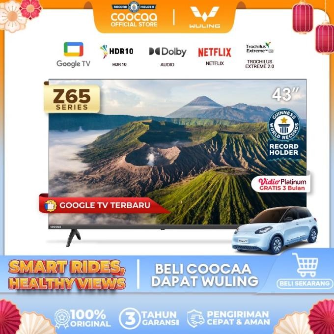 New Coocaa 43 Inch Google Tv-2K Led-Tv (Coocaa 43Z65)