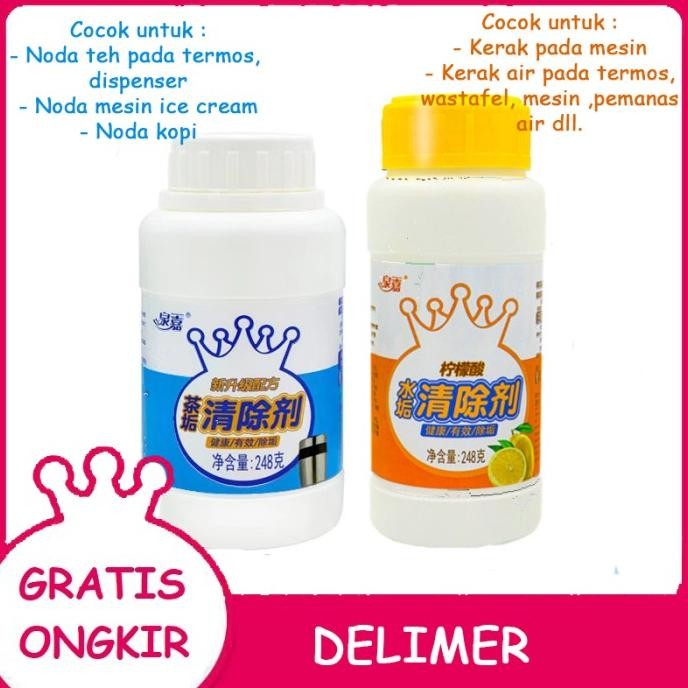 

BARU DELIMER POWDER PEMBERSIH KERAK MESIN NODA TEH DAN KOPI DESCALER