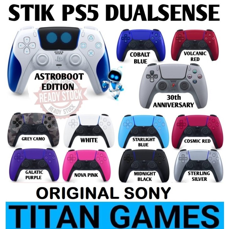 Stik Ps5 Dualsense Controller Wireless Stik Ps5 Original Unit Baru/Segel