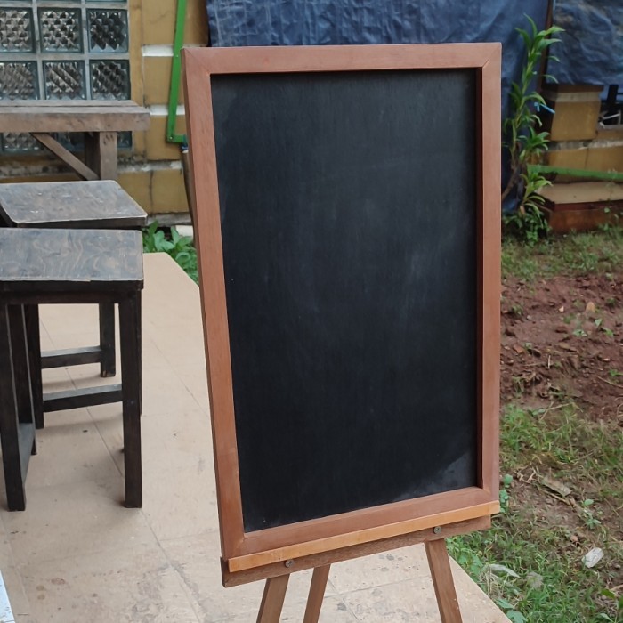 

PROMO! papan tulis kapur blackboard standing papan nama kafe ukuran 40 x 60