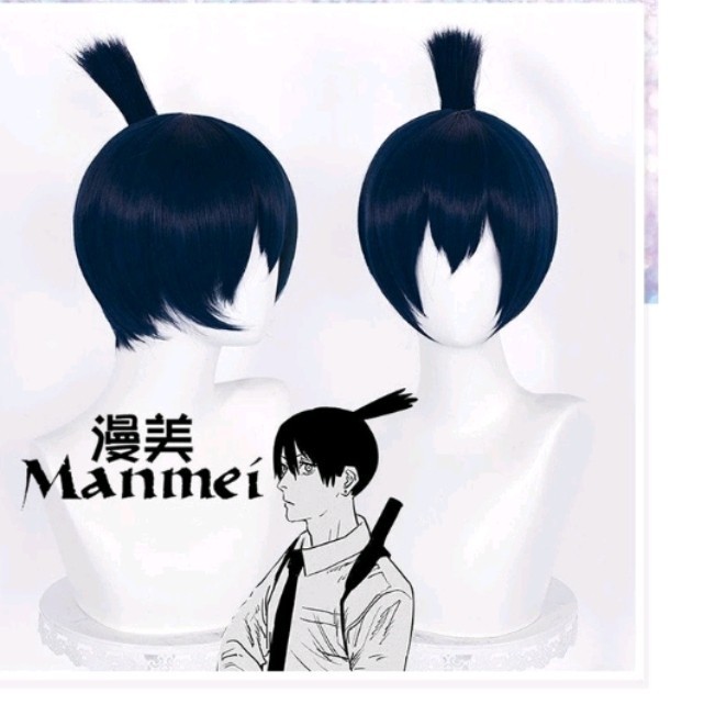 TERBARU [READY STOCK] MANMEI - AKI HAYAKAWA WIG CHAINSAW MAN/WIG ANIME COSPLAY BISA GRAB
