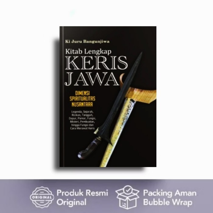 HOT SALE Buku Kitab Lengkap Keris Jawa (Hard cover)