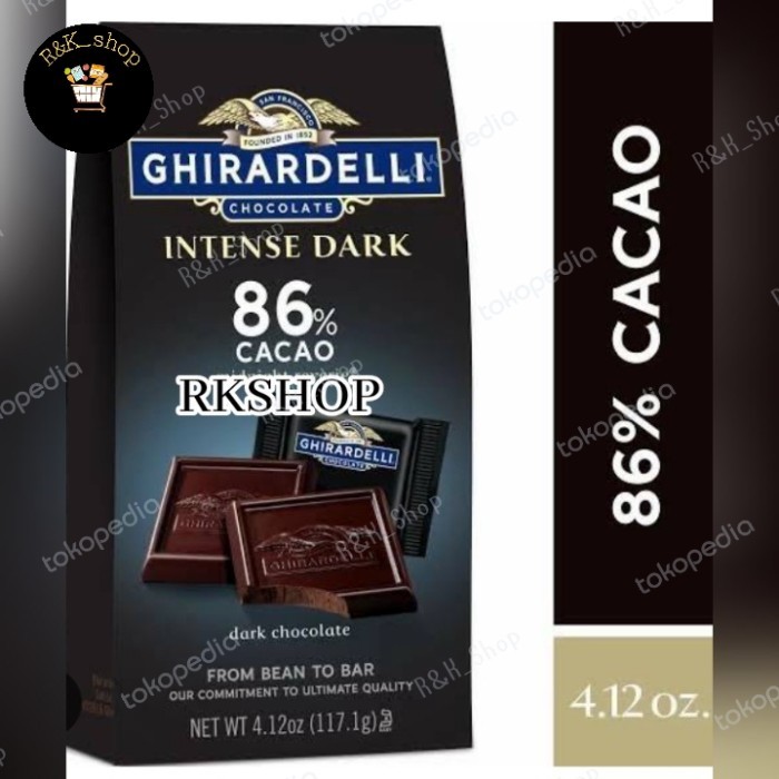 BISA E-FAKTUR ghirardelli chocolate 86% dark Chocolate 117,1gr
