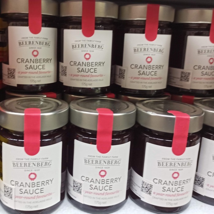 

beerenberg cranberry sauce jam 175gr