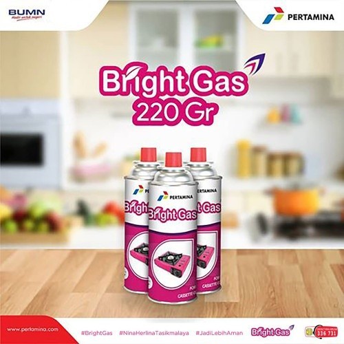 TERBARU! Bright Gas Can / Gas Portable 220 Gram ( 1 dus )