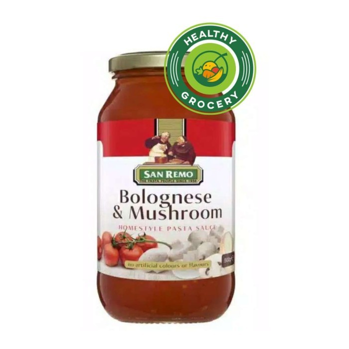 

HOT SALE! San Remo Bolognese & Mushroom Homestyle Pasta Sauce 500 gr