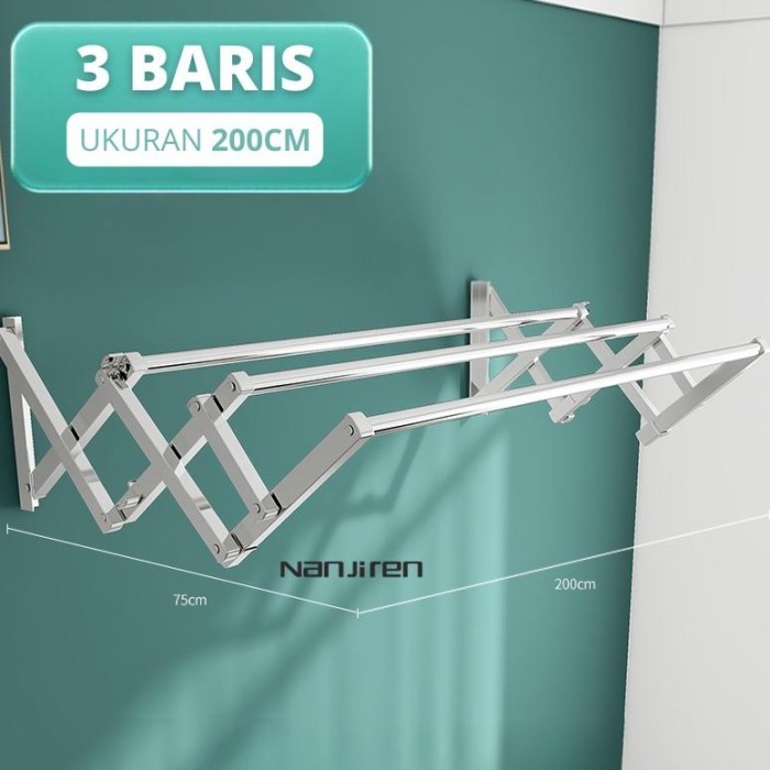 NANJIREN JEMURAN DINDING STAINLESS STEEL JEMURAN TEMPEL DINDING