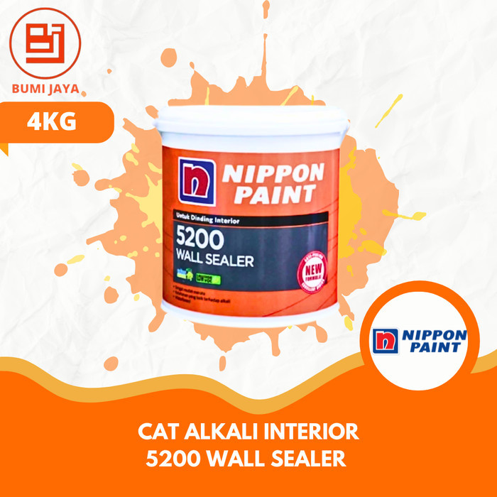 Cat Alkali Nippon Paint Interior 4 Kg Nippon Paint 5200 Wall Sealer