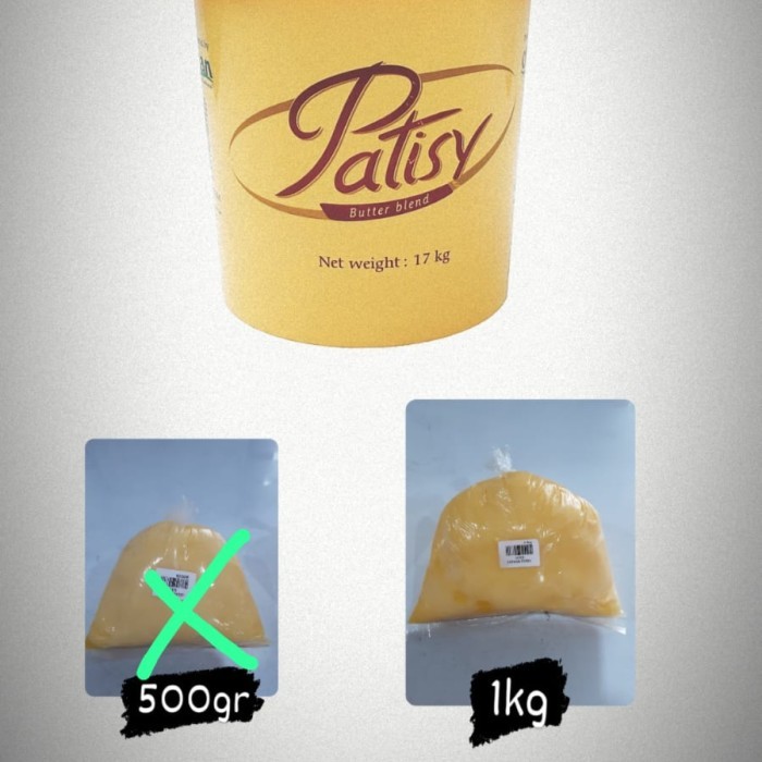

CORMAN PATISY BUTTER ECER 1KG, COCOK U/ROTI/COOOKIES DLL