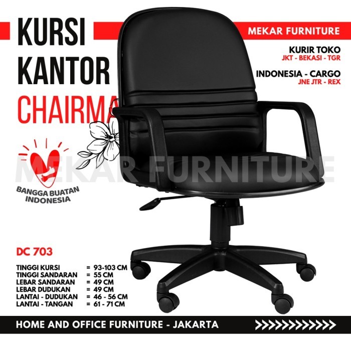 Kursi Kantor Kursi Kerja Chairman Dc 703 - Mekar Furniture