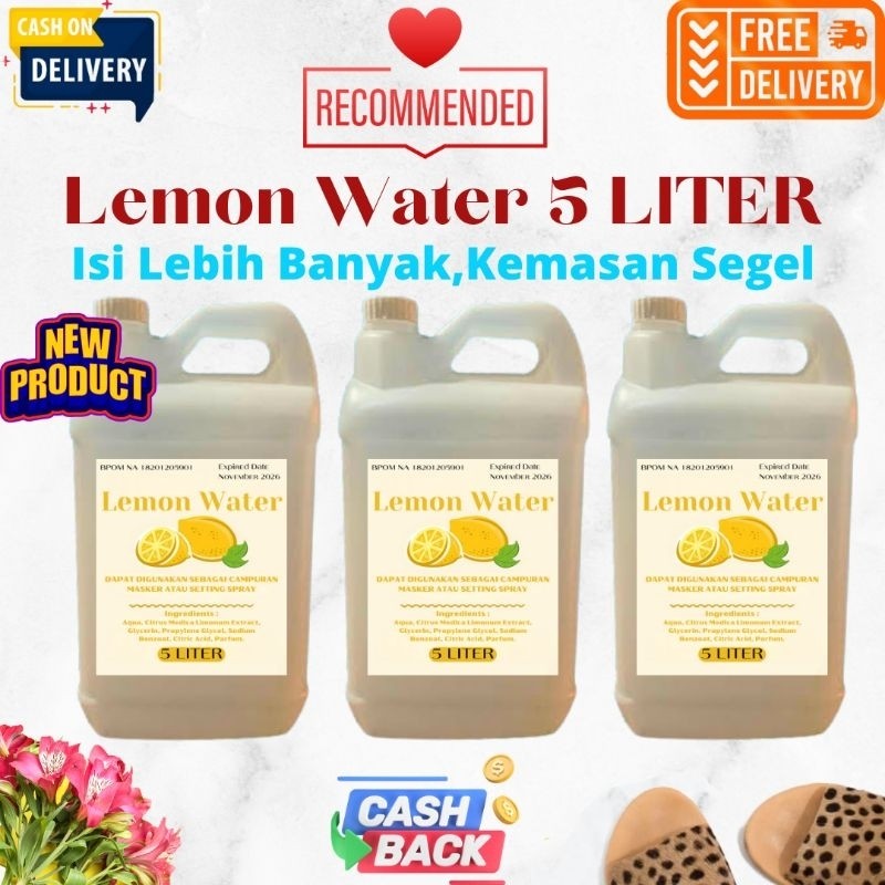 Toner Pelicin Wajah 5 Liter Bpom Tra Lemon Vitan E