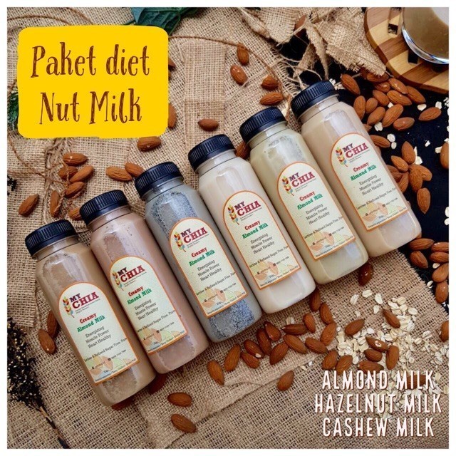 

TERLARIS TERLARIS TERLARIS PAKET DIET NUT MILK (SUSU ALMOND / CASHEW / HAZELNUT) HOMEMADE MURAH!!!