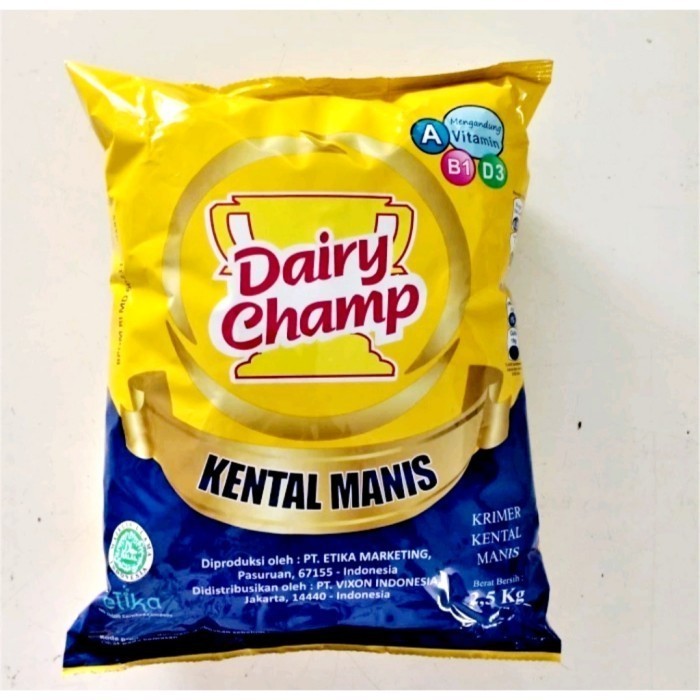 

TERLARIS TERLARIS TERLARIS SUSU DAIRY CHAM 2,5KG POUCH MURAH!!! MURAH MURAH MURAH