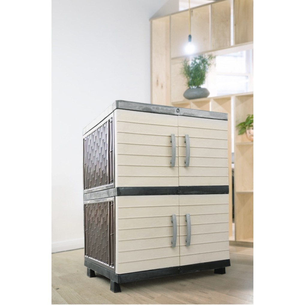 Lemari Plastik Susun 2 Jumbo Galaxy Lemari Baju Plastik Jumbo