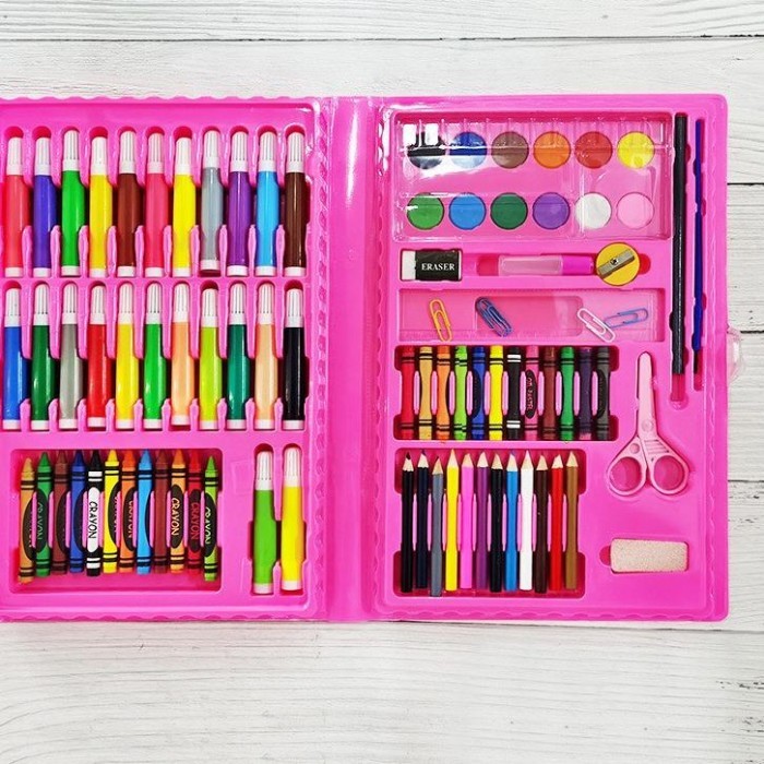

Colouring Set 86 pcs Pensil Warna Crayon set Stationary Kado anak