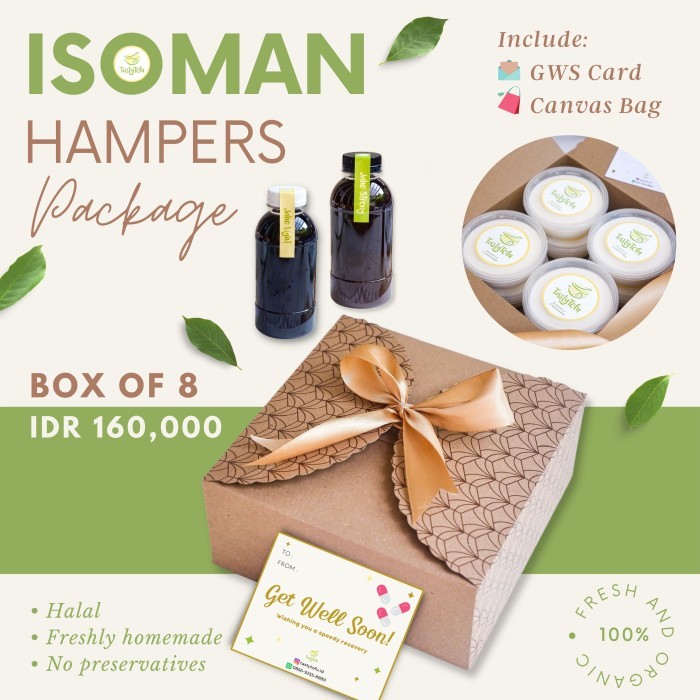 

Isoman Hampers Package Immune Booster Covid Kembang Tahu Susu Box Of 8