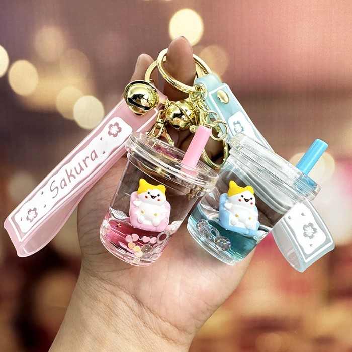Gantungan Kunci Bubble Tea Cup Keychain KS012