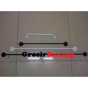 Rak Tempat Handuk Syal Gantungan Serbaguna Kuat 90Cm Jemuran