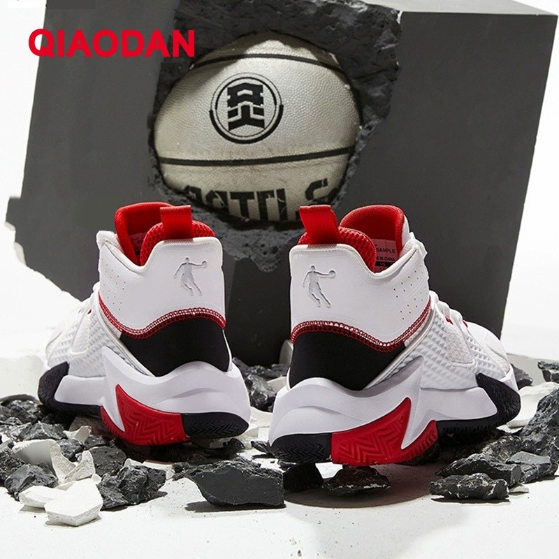 Qiaodan Yvhuo Sepatu Basket Pria Permukaan Mesh Antiselip Bernapas XM15210106 |Nyq4CnpI|
